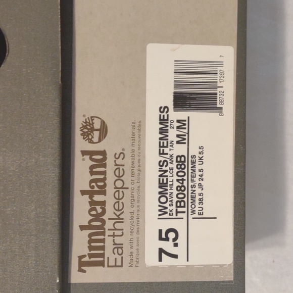 Timberland Earthkeepers Lace Ankle Boots in Tan. Size 7.5M. Anti-Fatigue Soles. - Picture 16 of 16